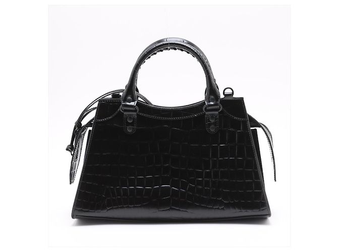 Balenciaga Borsa Tote Neo Classic City Medium in pelle nera Nero - vista 2