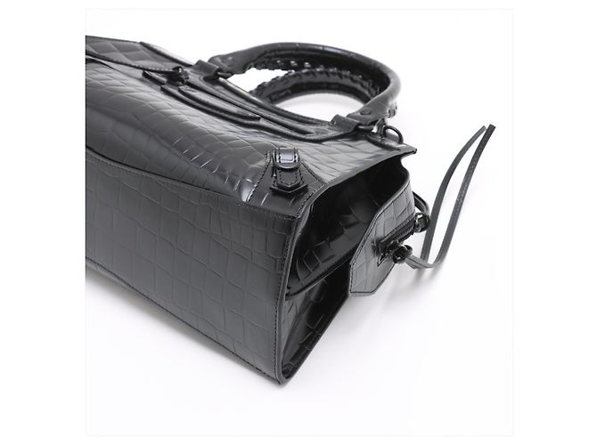 Balenciaga Borsa Tote Neo Classic City Medium in pelle nera Nero - vista 3