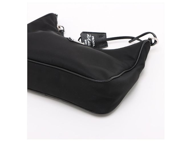 Prada Borsa a tracolla Re-Edition 2005 in nylon Econyl Black Nero - vista 3