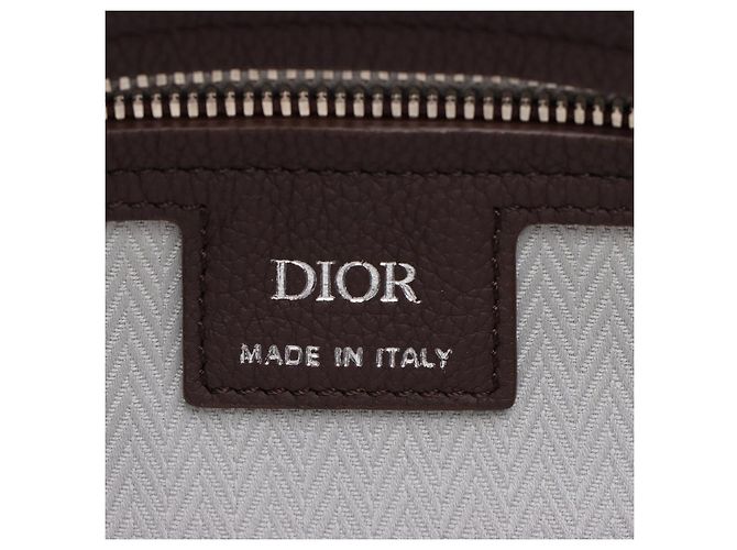 Dior Borsa Tote Crossbody Normandie in pelle di vitello Medium Marrone - vista 11