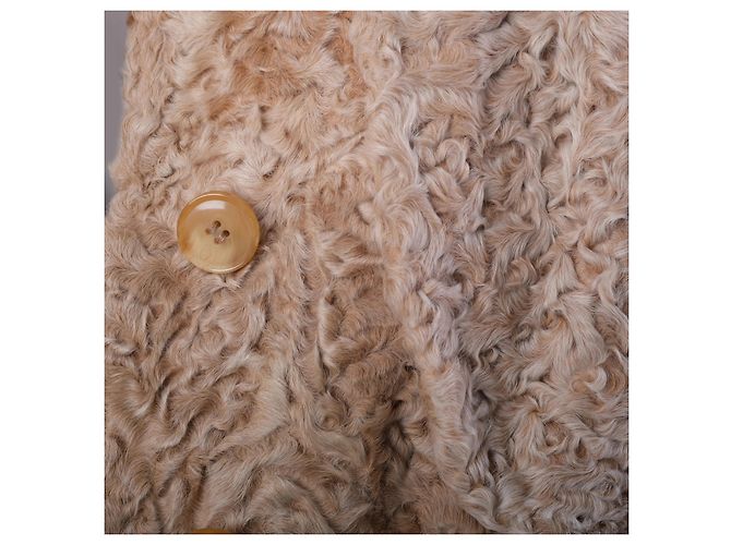Autre Marque Cappotto in shearling beige vintage Collection Privée Astrakhan - vista 6