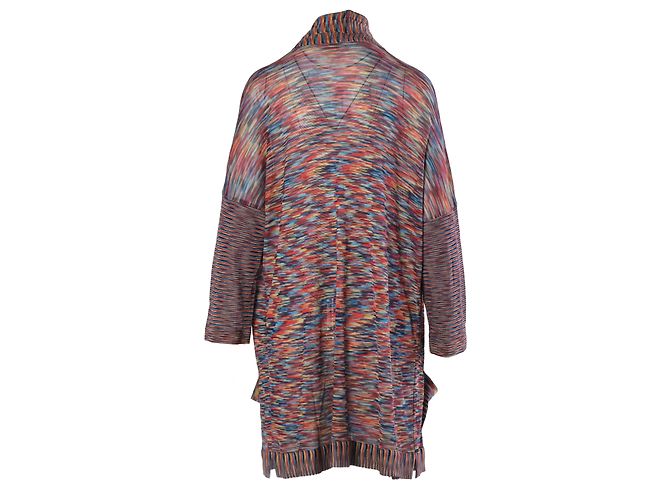 Missoni Iconic Multicolor Draped Knit Cardigan Mehrfarben - Ansicht 3