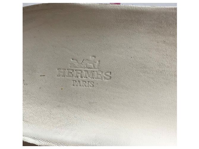 Hermès Boomerang Sneakers Pelle Bordeaux Blu 39.5 Bianco Bordò Blu scuro - vista 11