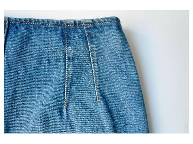 Chanel Vaqueros Capri Bermuda Azules T38 - vista 2