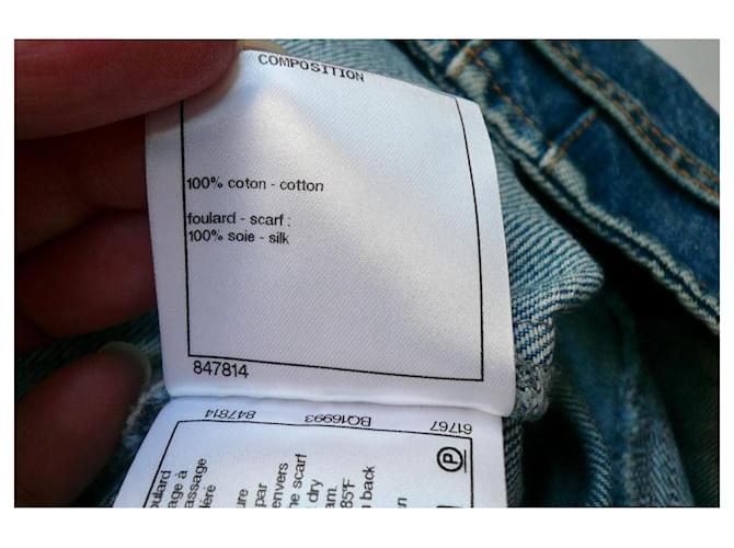 Chanel Vaqueros Capri Bermuda Azules T38 - vista 9