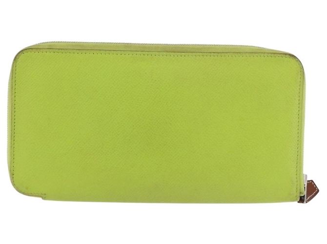 Hermès Portafoglio da polso Hermes Azap Zip Around con strap Lucky Strap in Epsom Large Verde - vista 2