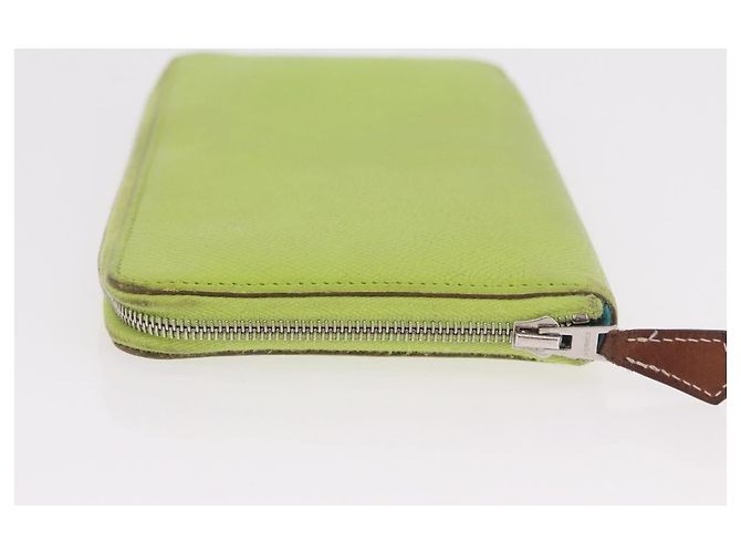 Hermès Portafoglio da polso Hermes Azap Zip Around con strap Lucky Strap in Epsom Large Verde - vista 4