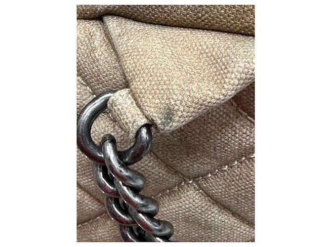Zaino Chanel Graffiti Canvas & Leather Beige Usato - vista 12