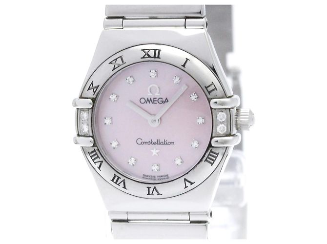 Omega Constellation Quartz Acero Inoxidable con Bisel de Diamantes y Nácar 22 - vista 4