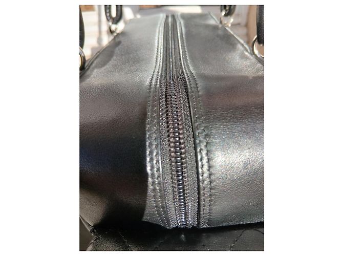 Borsa Chanel Cambon Reporter Multi-tasche in Pelle Nera Nero - vista 12