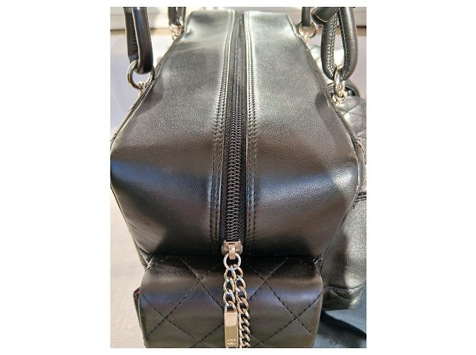 Borsa Chanel Cambon Reporter Multi-tasche in Pelle Nera Nero - vista 13