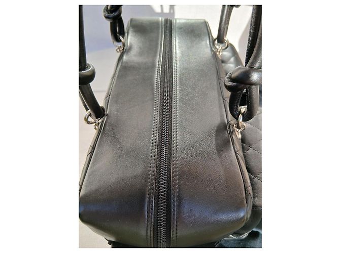 Borsa Chanel Cambon Reporter Multi-tasche in Pelle Nera Nero - vista 14