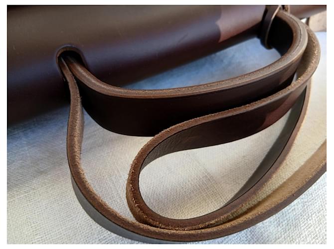 Borsa Hermès Herbag in tela e pelle marrone Verde - vista 10