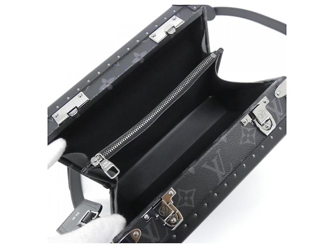 Clutch e bolsa de ombro Louis Vuitton Monogram Eclipse Preto - vista 5