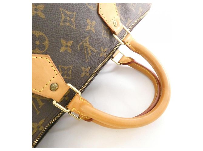 Borsa Boston Louis Vuitton Monogram Speedy Marrone - vista 3