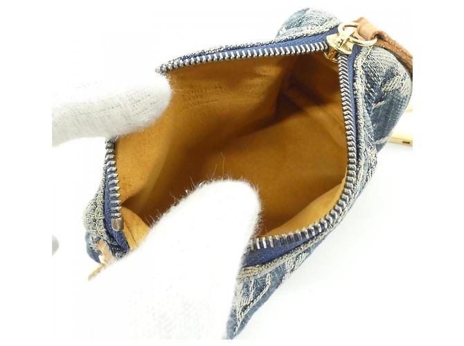 Pochette Monogram Denim Louis Vuitton Blu - vista 10