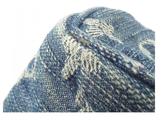 Pochette Monogram Denim Louis Vuitton Blu - vista 2