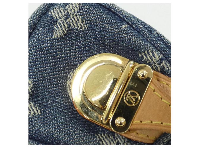 Pochette Monogram Denim Louis Vuitton Blu - vista 4