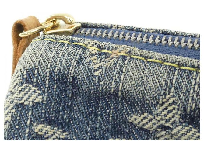 Pochette Monogram Denim Louis Vuitton Blu - vista 5