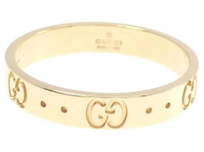 Anello Icon Band Gucci in oro giallo 18K - vista 2