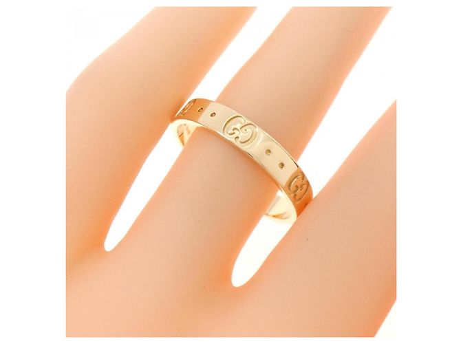 Anello Icon Band Gucci in oro giallo 18K - vista 4