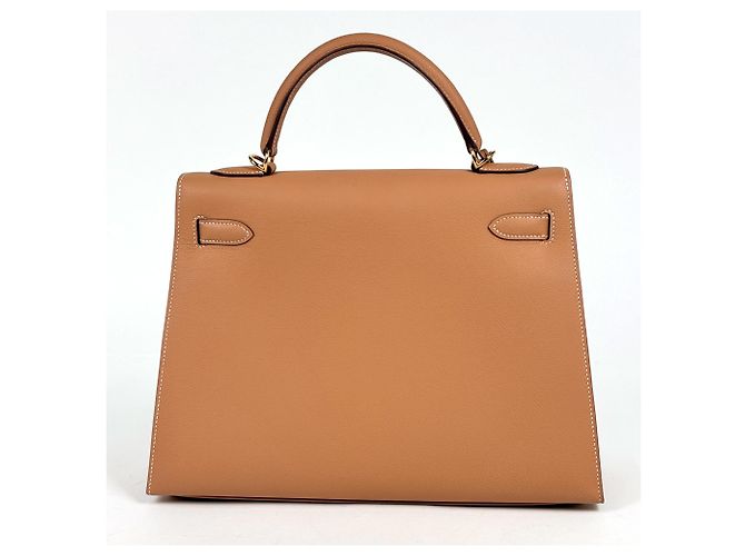 Hermès Borsa Hermes Kelly 32 Marrone - vista 3