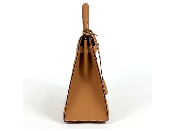 Hermès Borsa Hermes Kelly 32 Marrone - vista 4