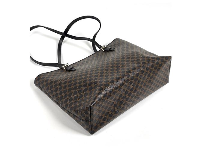 Céline Celine Macadam Muster Tote Bag Braun Schwarz - Ansicht 2