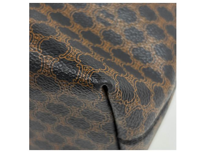 Céline Celine Macadam Muster Tote Bag Braun Schwarz - Ansicht 3
