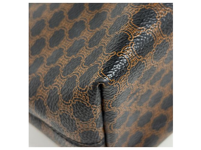 Céline Celine Macadam Muster Tote Bag Braun Schwarz - Ansicht 4