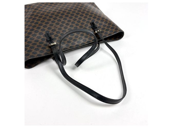 Céline Celine Macadam Muster Tote Bag Braun Schwarz - Ansicht 5