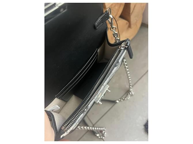 Borsa a tracolla MCM Visetos Nero Beige Grigio - vista 5