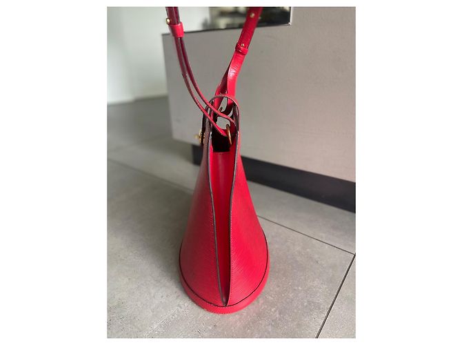 Borsa Louis Vuitton Epi Cluny Rossa Rosso - vista 4