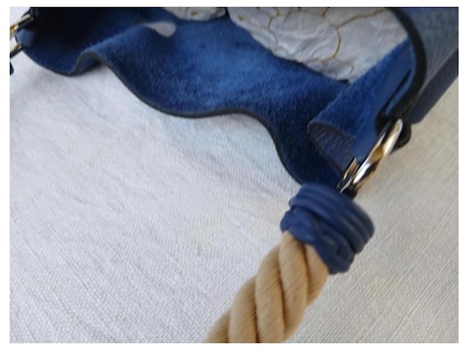 Borsa Hermès Mangeoire Blu - vista 11