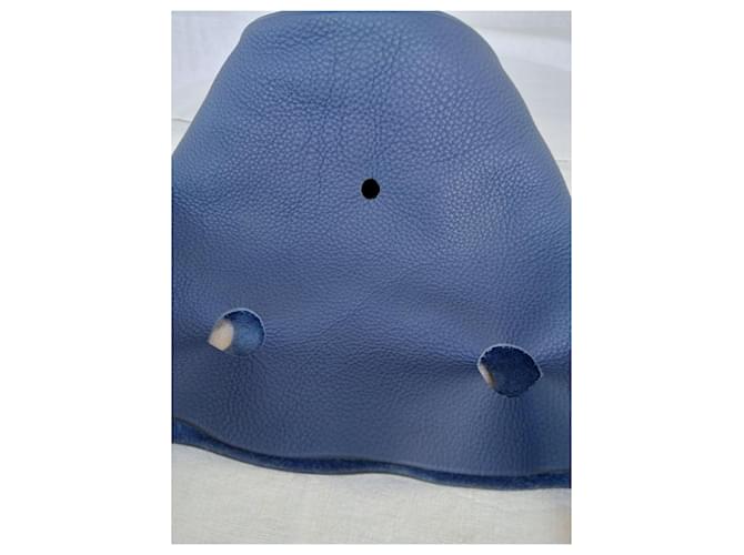 Borsa Hermès Mangeoire Blu - vista 13