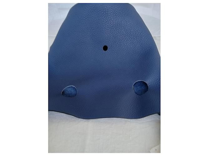 Borsa Hermès Mangeoire Blu - vista 14