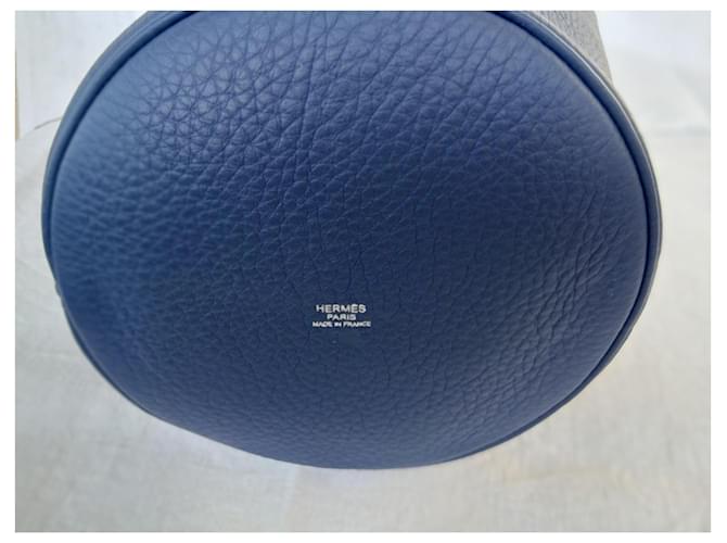 Borsa Hermès Mangeoire Blu - vista 2