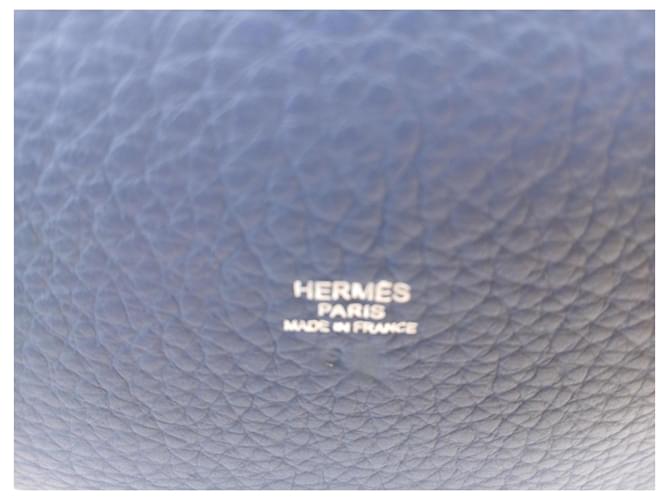 Borsa Hermès Mangeoire Blu - vista 3