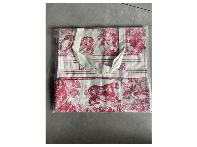 Christian Dior Borsa Tote Book Tote Toile de Jouy - vista 2