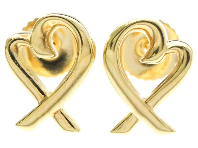 Tiffany & Co Orecchini a lobo in oro 18K Tiffany Loving Heart D'oro - vista 2