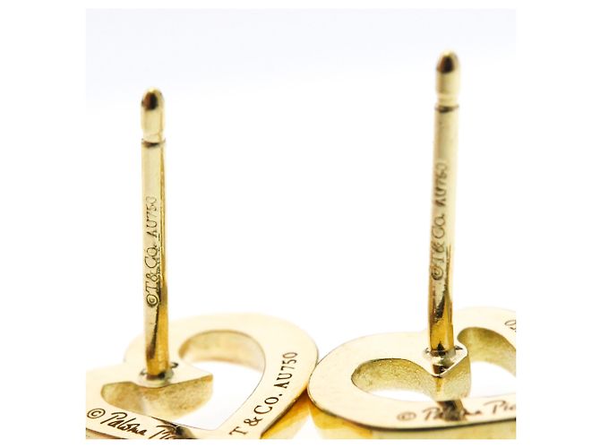Tiffany & Co Orecchini a lobo in oro 18K Tiffany Loving Heart D'oro - vista 3