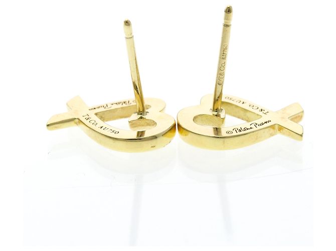 Tiffany & Co Orecchini a lobo in oro 18K Tiffany Loving Heart D'oro - vista 4