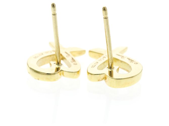 Tiffany & Co Orecchini a lobo in oro 18K Tiffany Loving Heart D'oro - vista 5