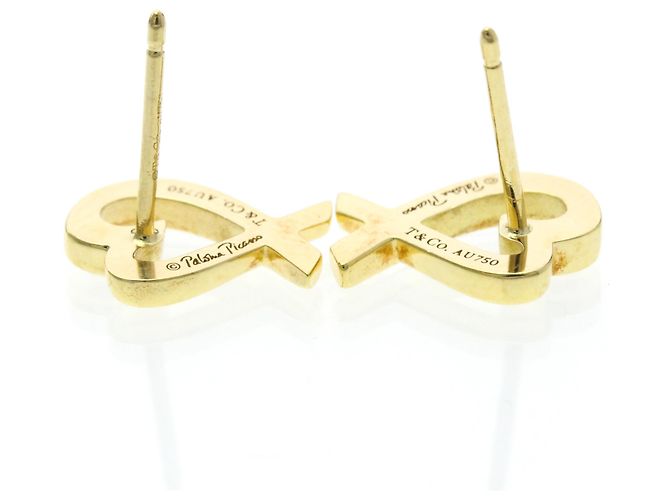 Tiffany & Co Orecchini a lobo in oro 18K Tiffany Loving Heart D'oro - vista 6