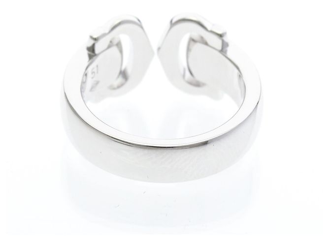 Cartier 2C Boucle Diamantring Silber - Ansicht 3