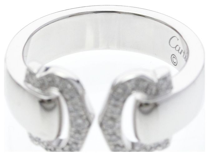 Cartier 2C Boucle Diamantring Silber - Ansicht 5