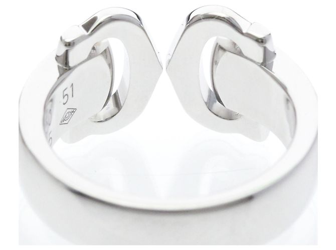 Cartier 2C Boucle Diamantring Silber - Ansicht 7