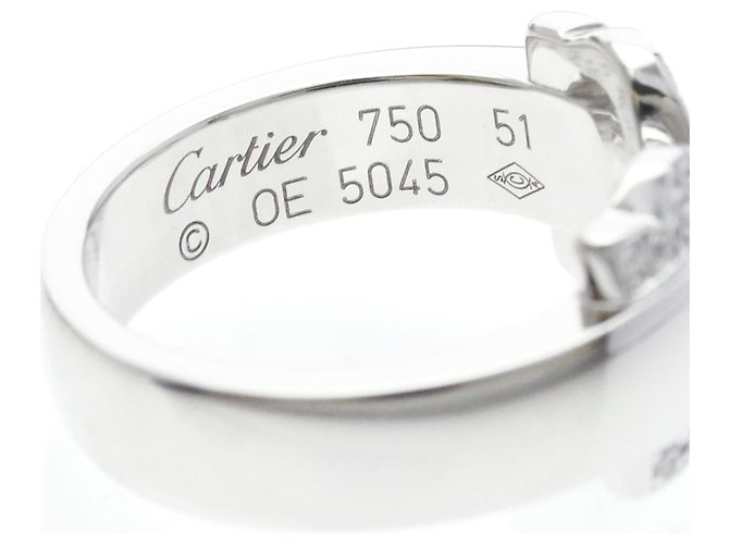 Cartier 2C Boucle Diamantring Silber - Ansicht 8