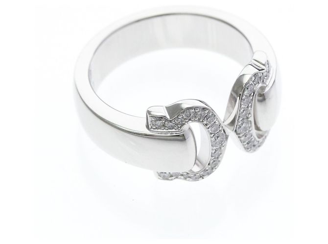 Cartier 2C Boucle Diamantring Silber - Ansicht 9
