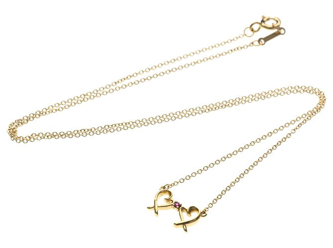 Tiffany & Co Collana Tiffany Double Loving Heart in oro rosa D'oro - vista 12